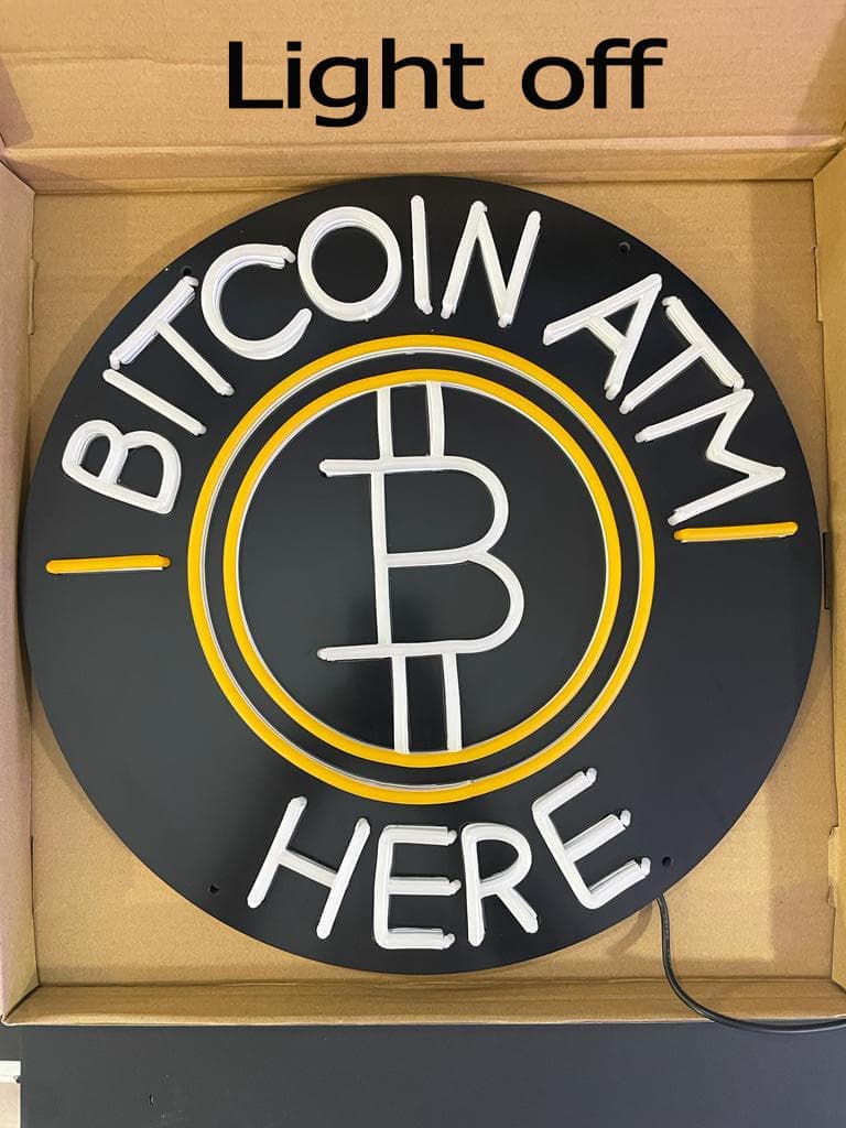 Neon Bitcoin ATM Sign (Limited Stock)