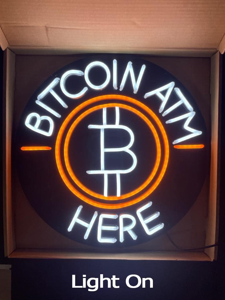 Neon Bitcoin ATM Sign (Limited Stock)