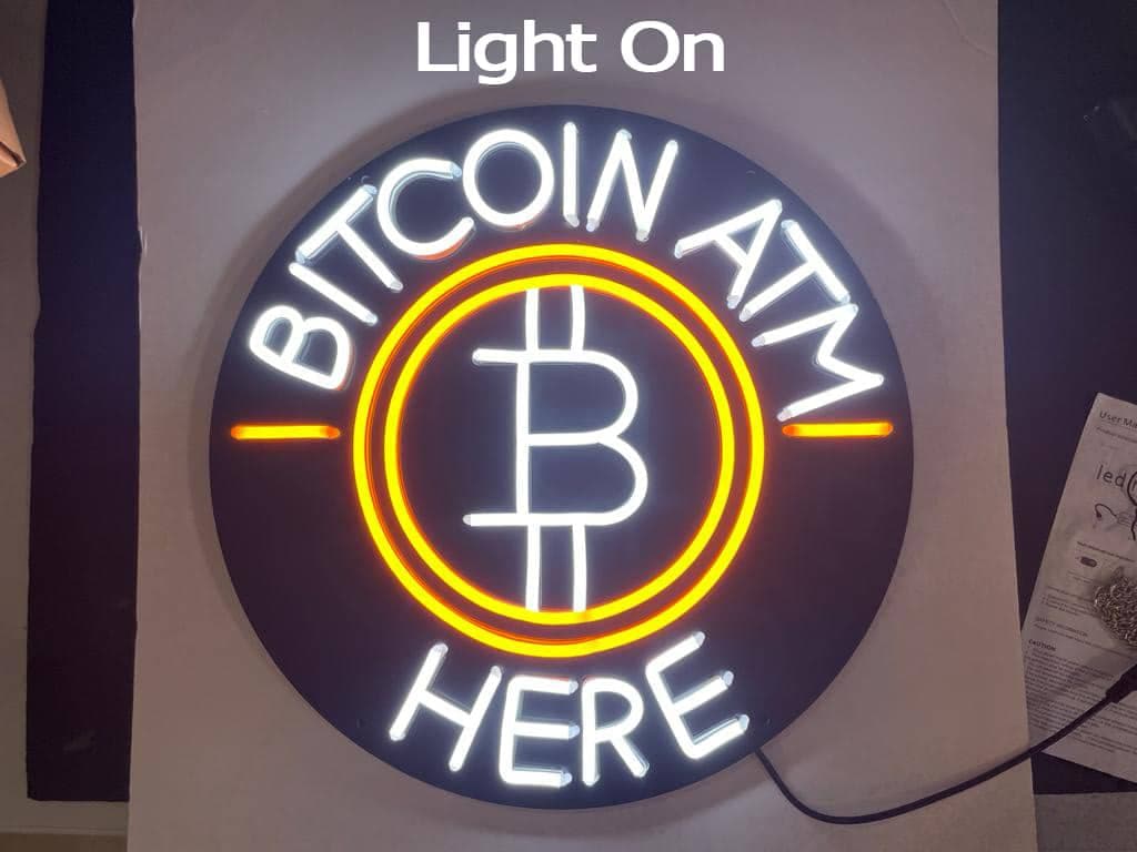 Neon Bitcoin ATM Sign (Limited Stock)
