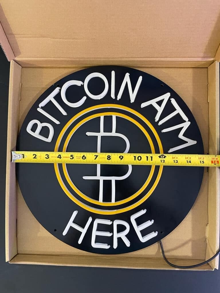 Neon Bitcoin ATM Sign (Limited Stock)