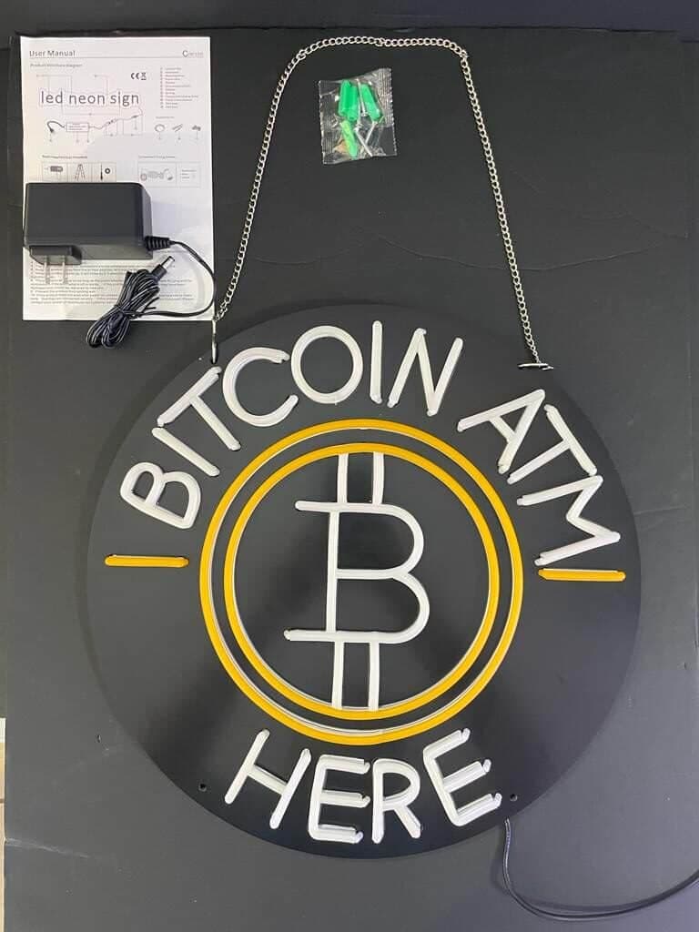 Neon Bitcoin ATM Sign (Limited Stock)