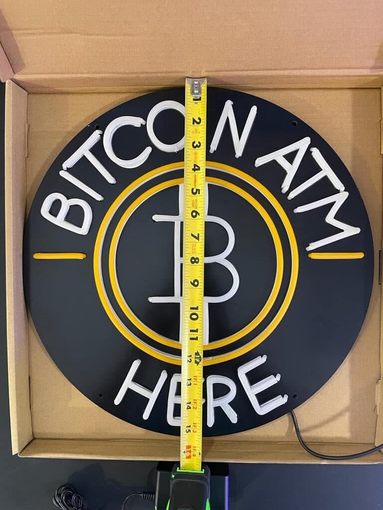 Neon Bitcoin ATM Sign (Limited Stock)