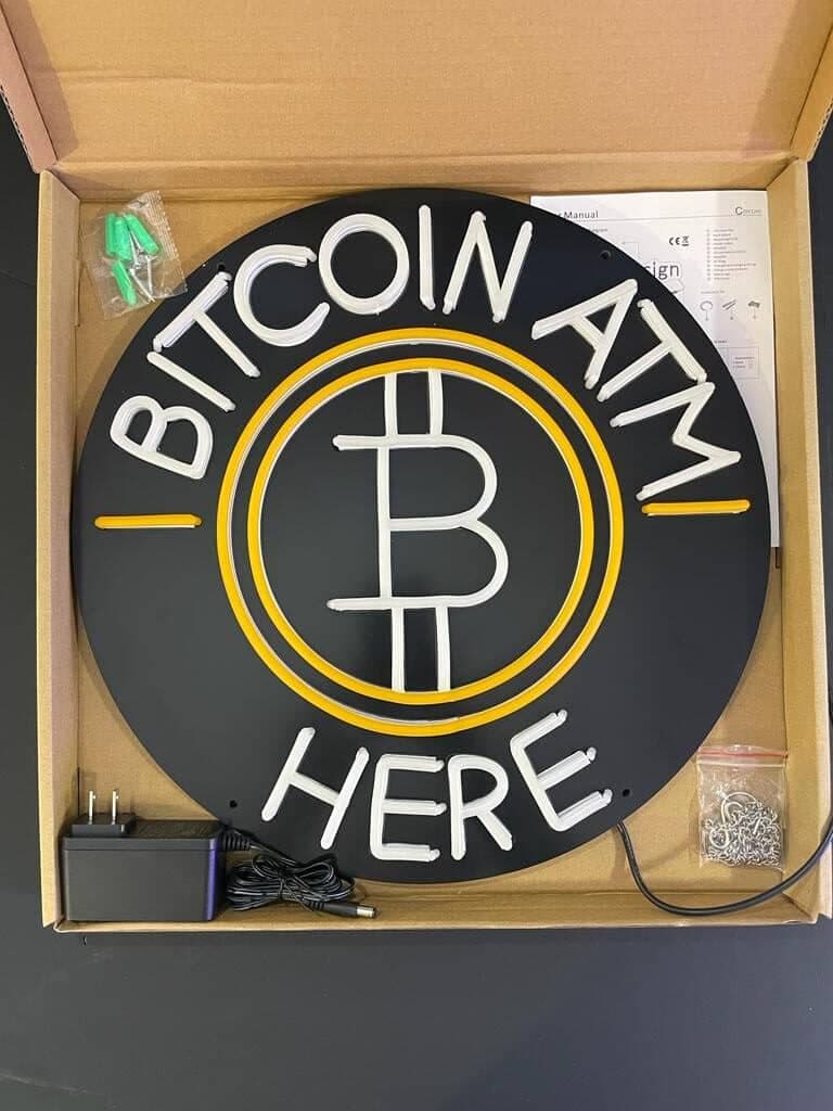 Neon Bitcoin ATM Sign (Limited Stock)