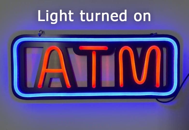 ATM Neon Sign (Blue)