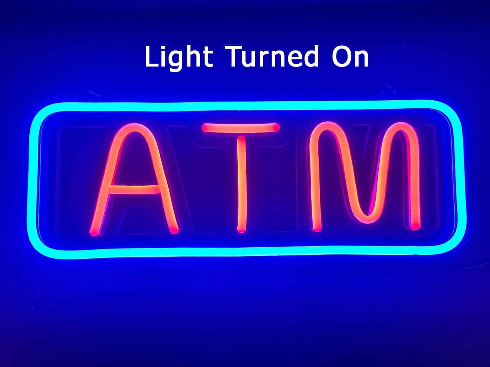ATM Neon Sign (Blue)
