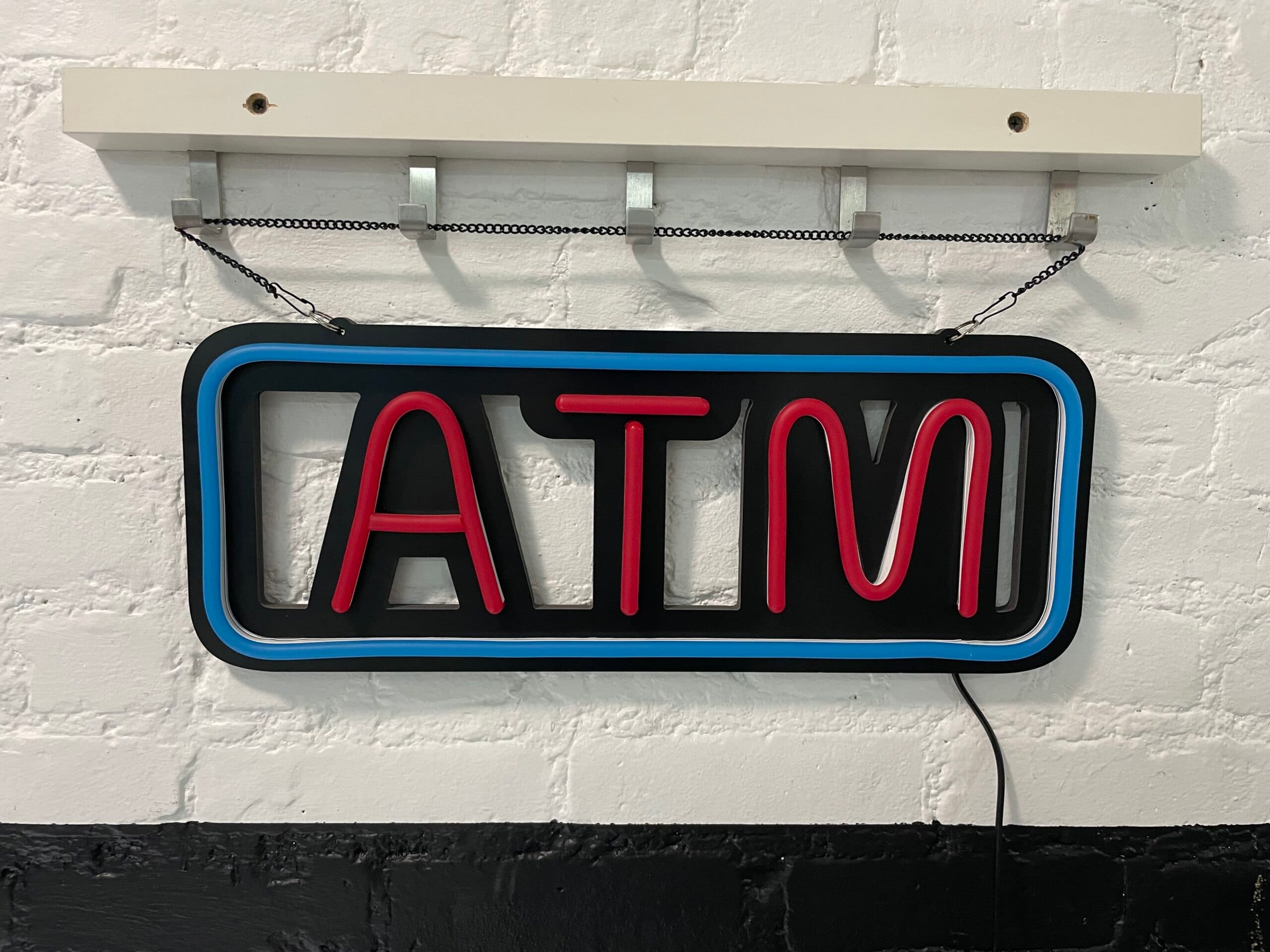 ATM Neon Sign (Blue)