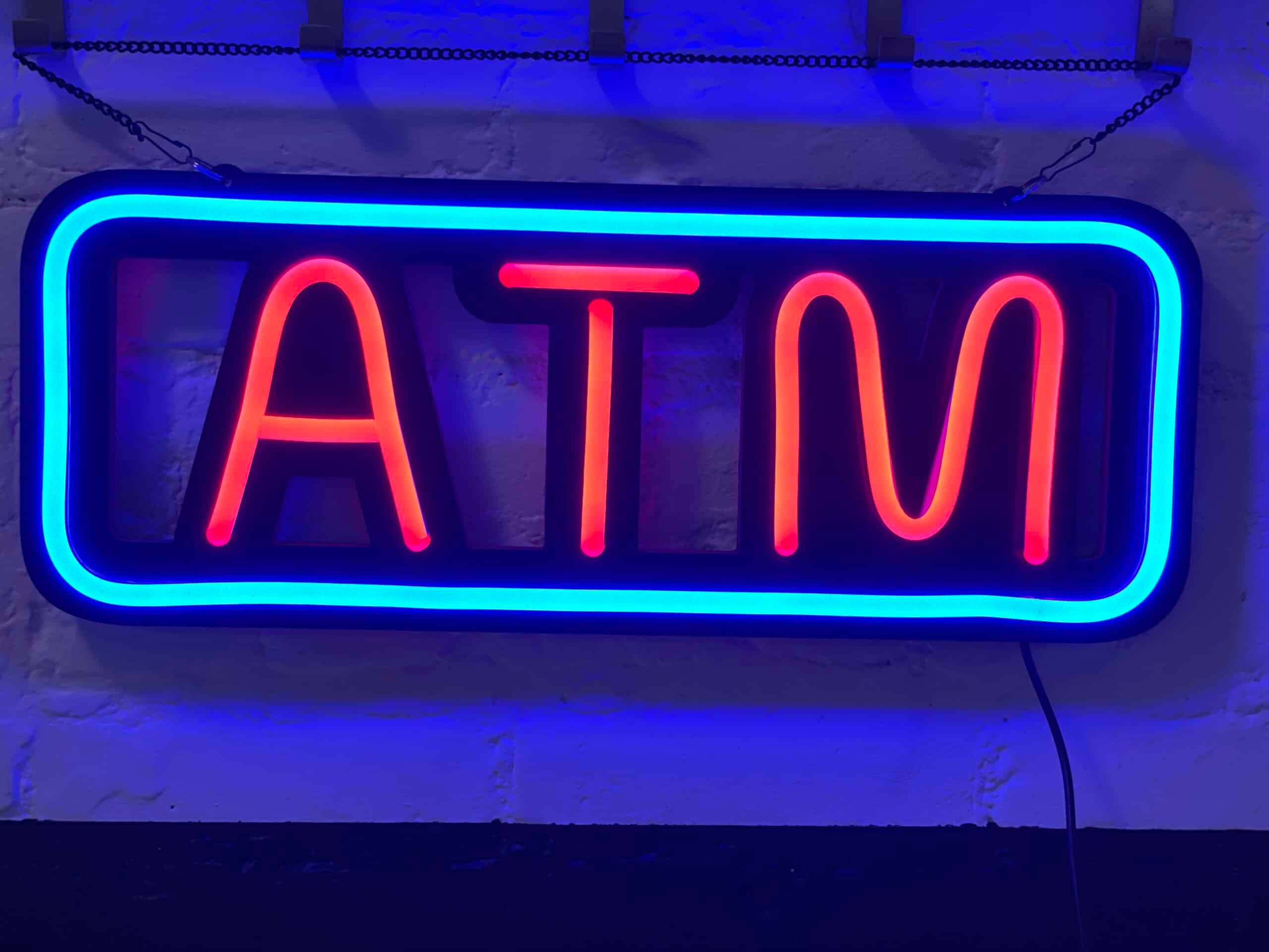 ATM Neon Sign (Blue)