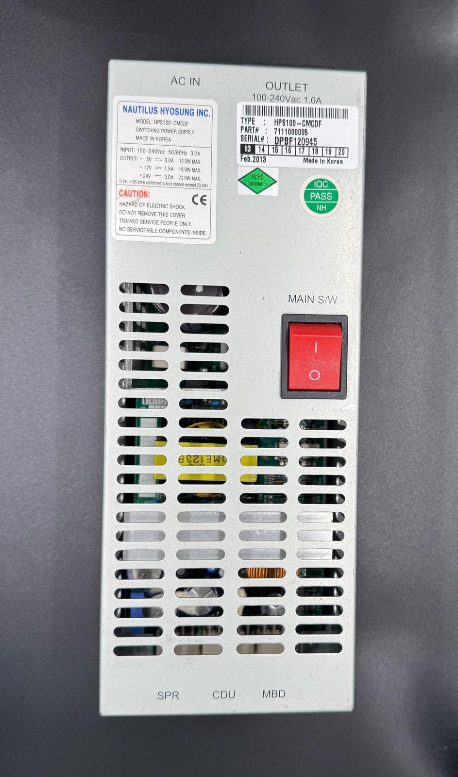 Hyosung Power Supply - Part Numbers: S5621000039 & S7111000005