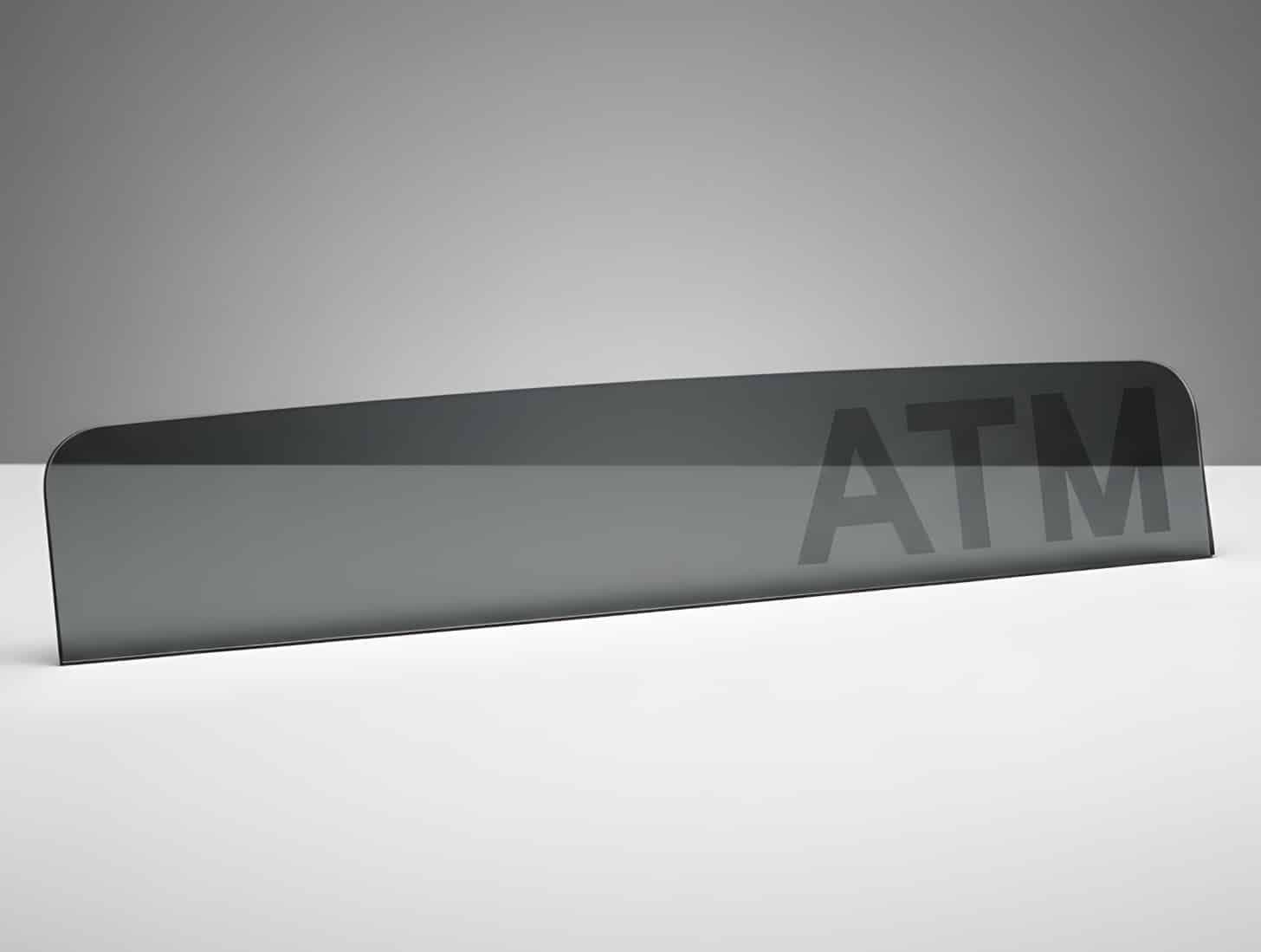 Hyosung Curved Mirror with "ATM" Printed for Halo II Part Number: S4933000434