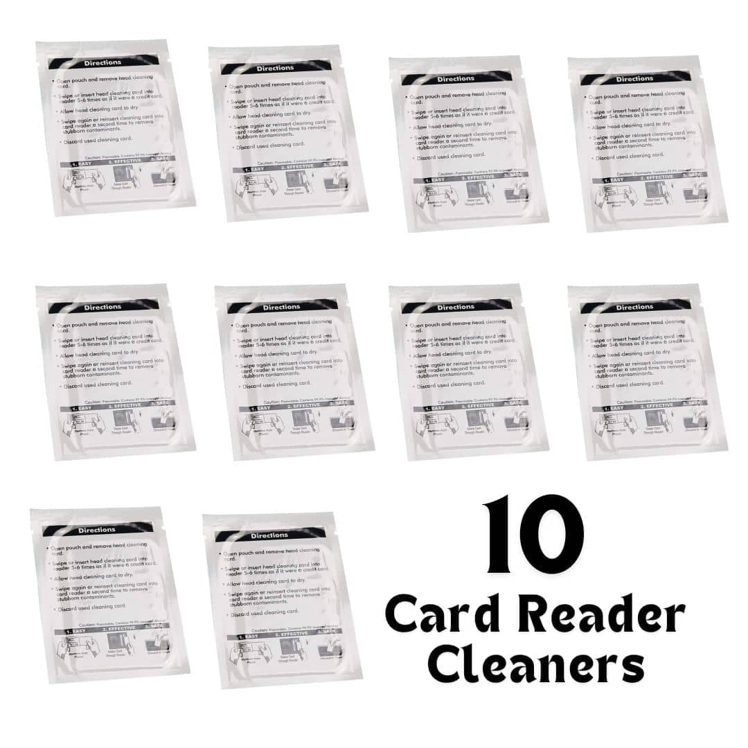 10 Pack of Card Readers Cleaners