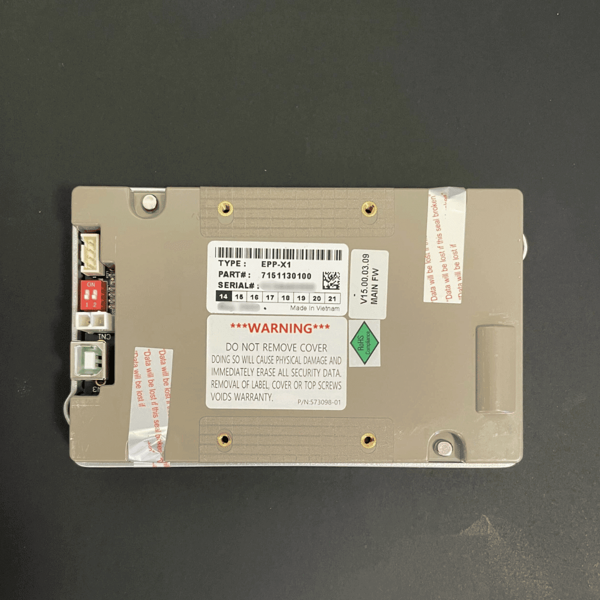 Brand New Hyosung X1 Keypad PCI 5.0, Part No:  S7128000027