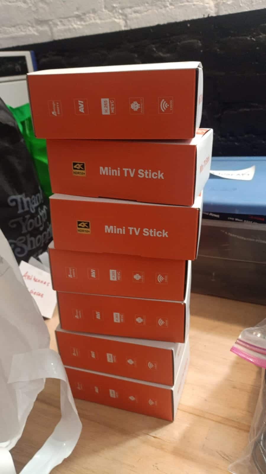 4GB+32GB Android 11 TV Stick 4K Ultra HD Streaming Media Player Quad-Core TV Box