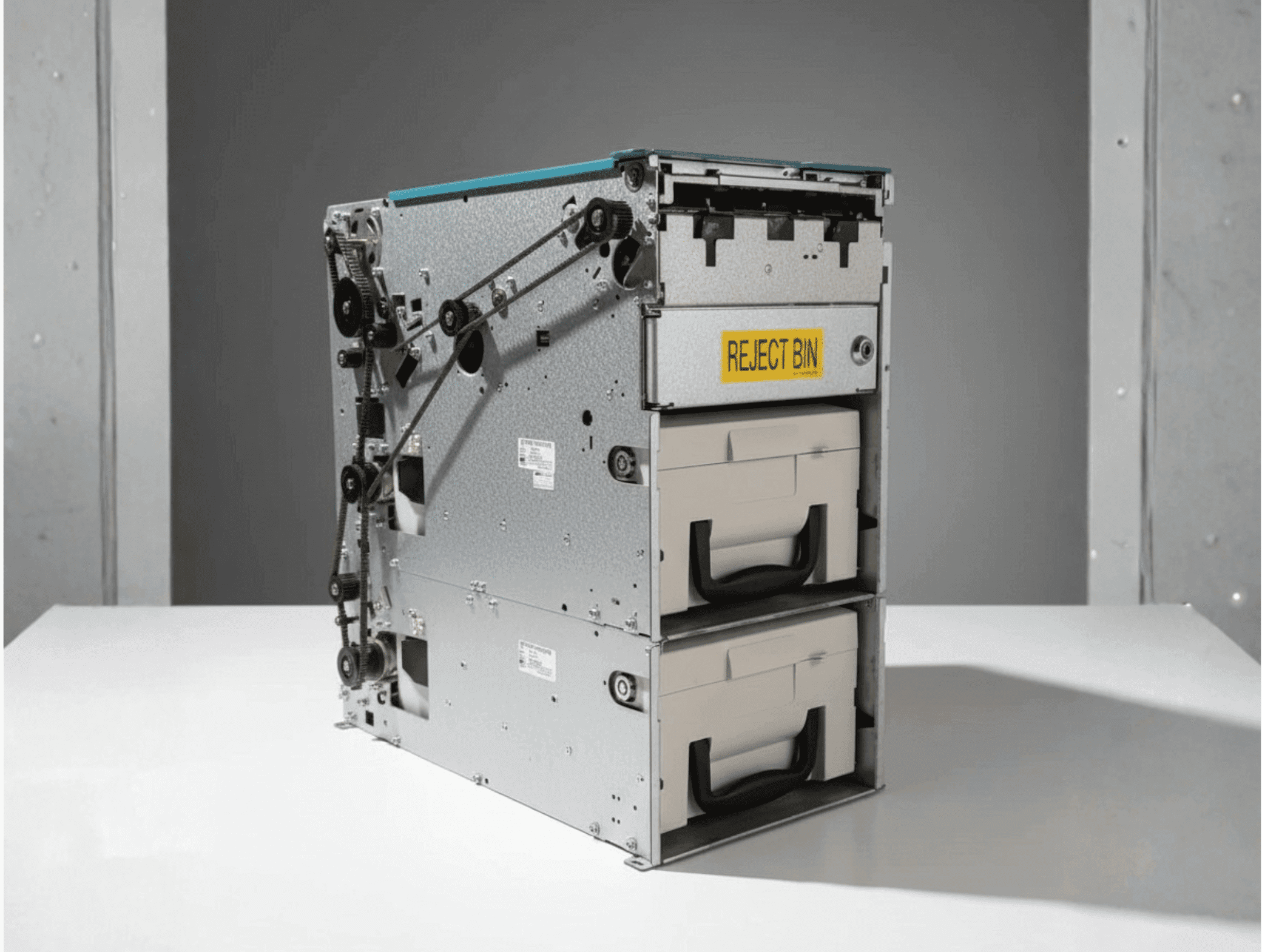 Refurbished 4K Hyosung ATM dispenser – w/ Used Cassettes (S7010000194, S7310000582) & SE Type CDU Board with RJ45