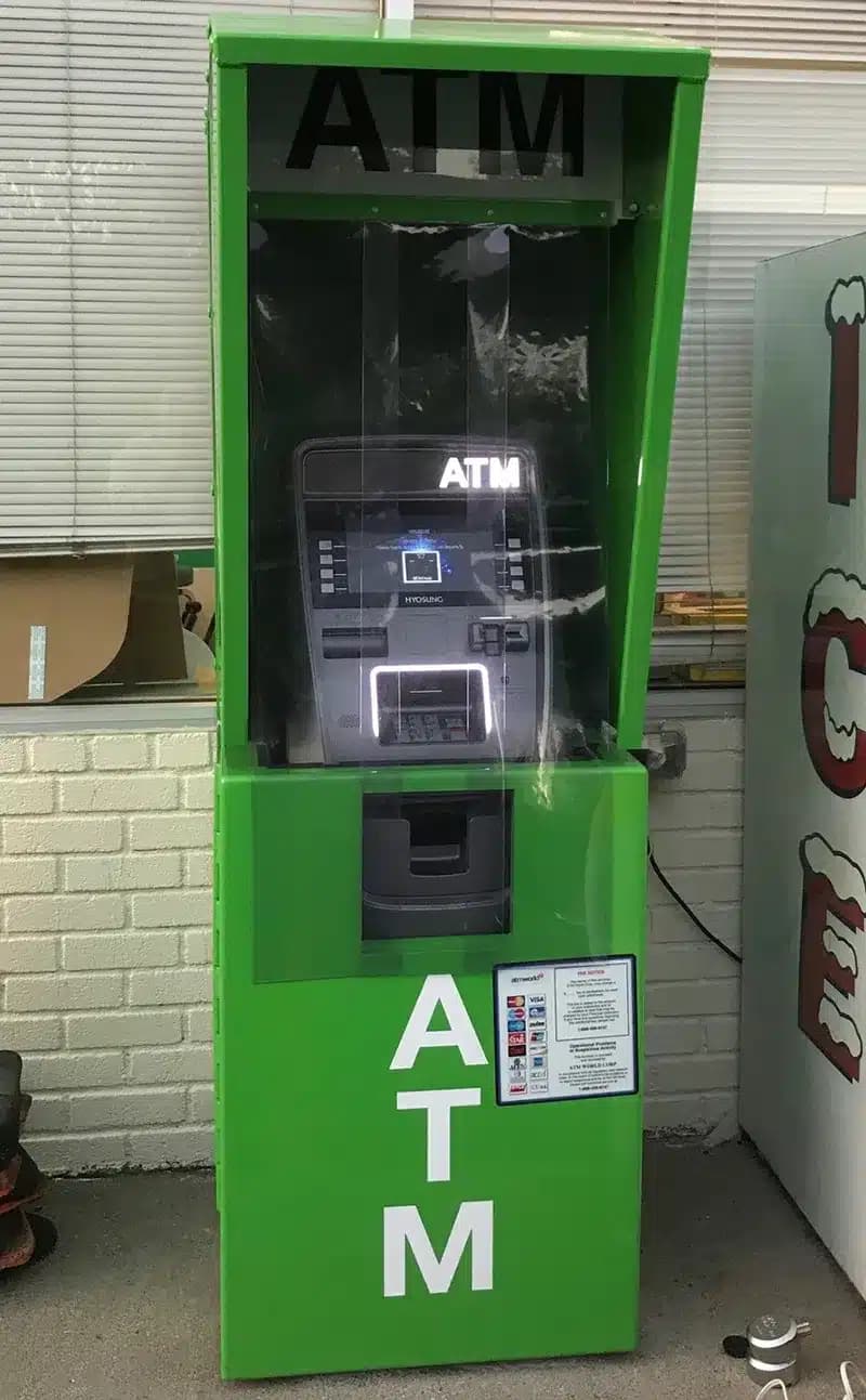 Outdoor Sloped Top ATM Enclosure with Free Shipping / Buy Now Pay Later available