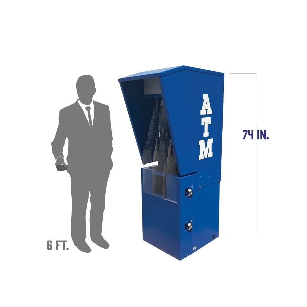 Outdoor Sloped Top ATM Enclosure with Free Shipping / Buy Now Pay Later available