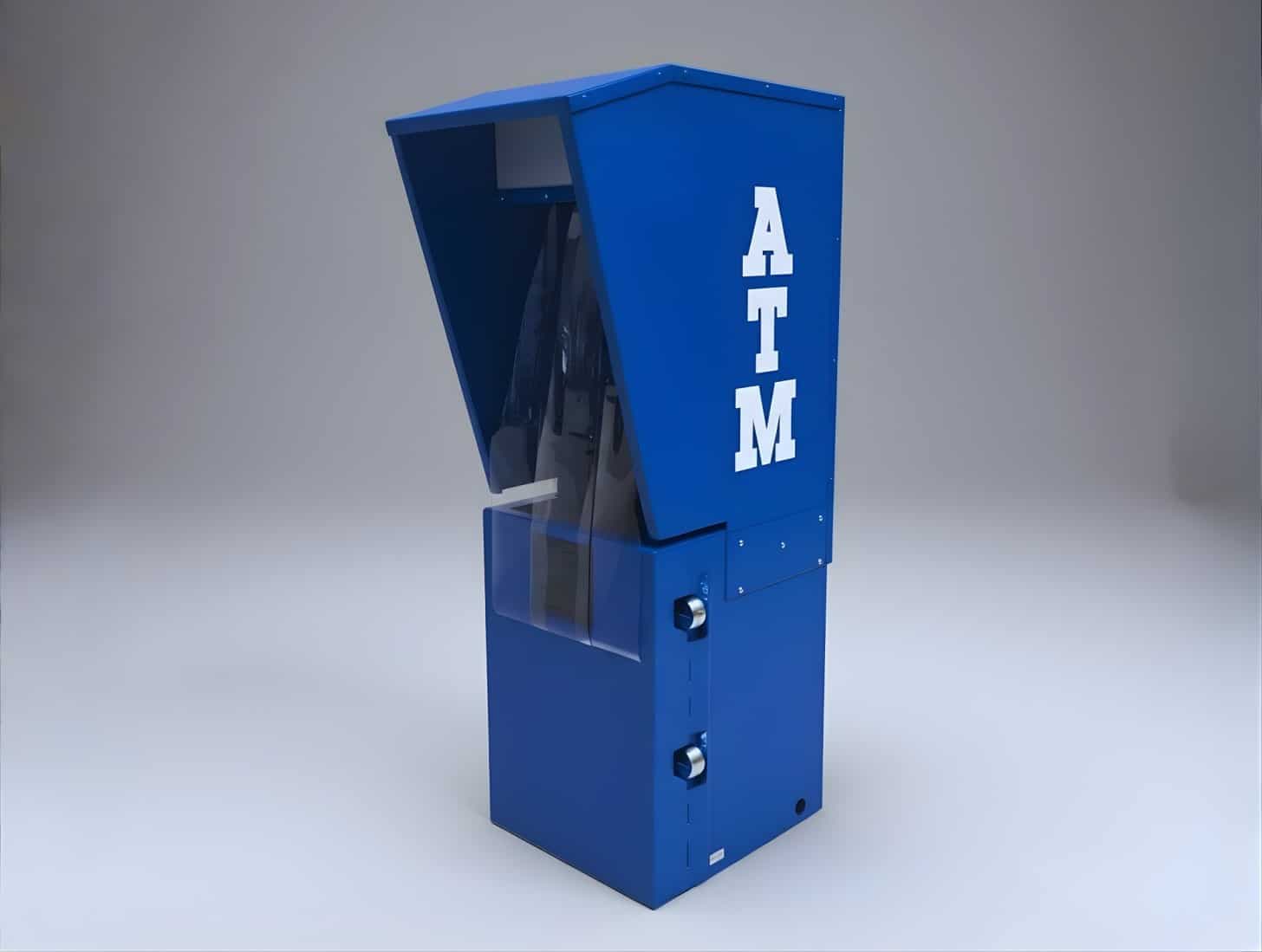 Outdoor Sloped Top ATM Enclosure with Free Shipping / Buy Now Pay Later available