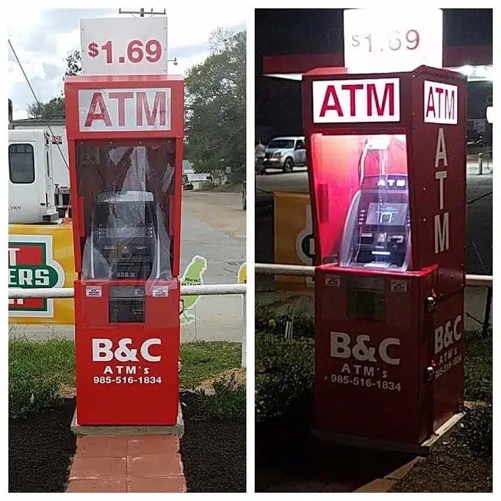 ATM Enclosure with Lexan Lighted Topper For Secure Indoor & Outdoor Installations