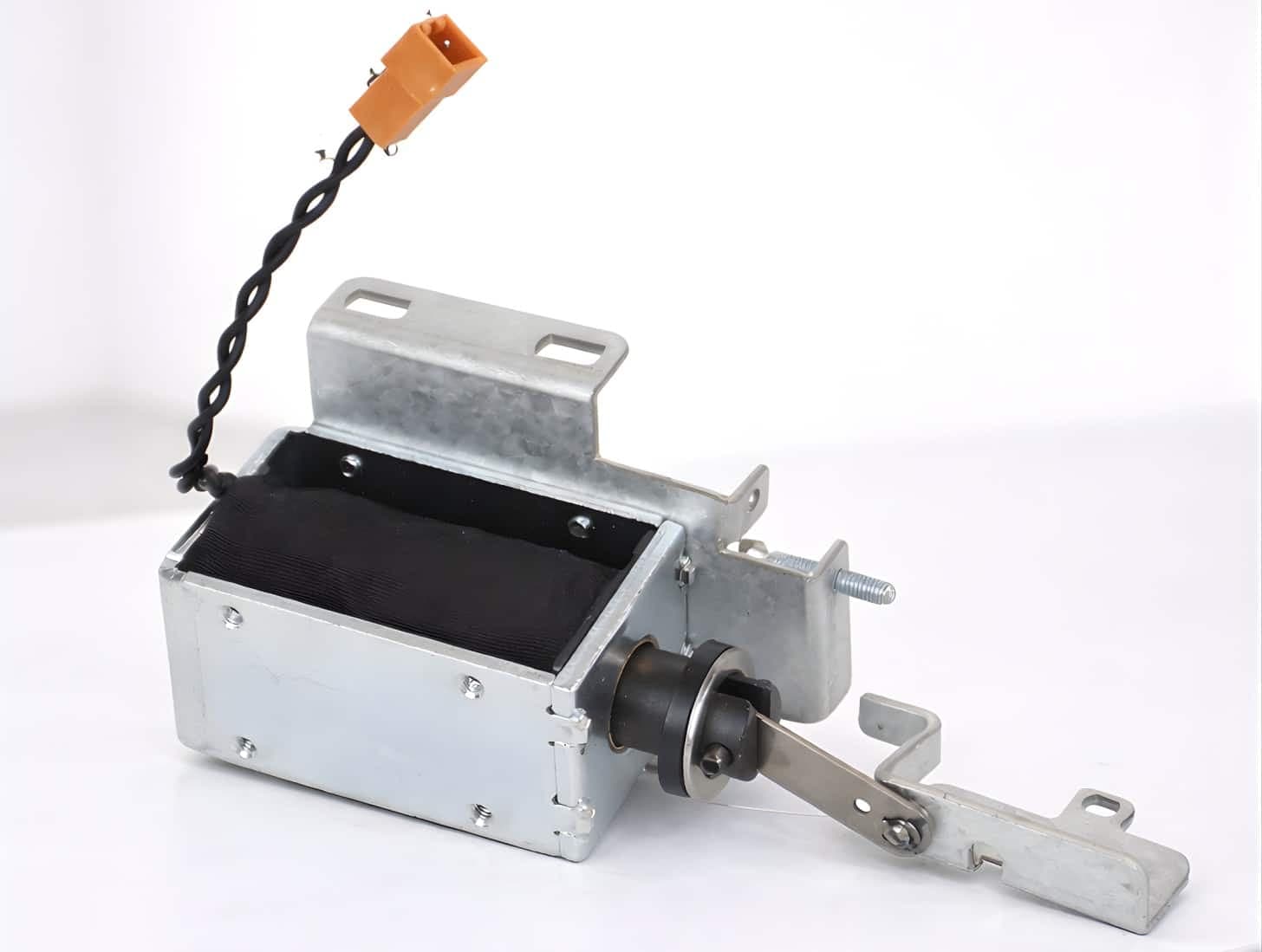 Hyosung Dispenser Reject Gate Solenoid, W/ Spring and Metal + Rubber - PN: S72842301