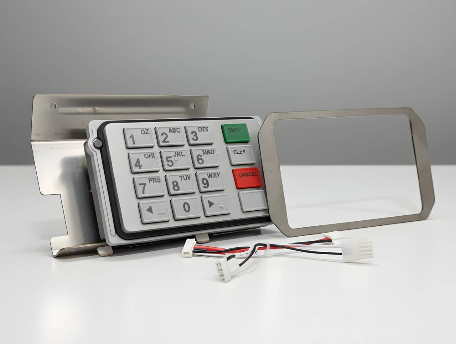Hyosung 8000R Keypads Refurbished (PN: 7130020100) with PCI Compliance Upgrade Kit for Hyosung NH1800SE – 6000K Keypad to 8000R or X1 - (Accessories Only)  (PNs: S3200000556, S7200001298, S4210003125)