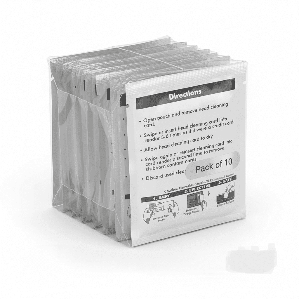 Pack of 10 Card Reader Cleaner Cards