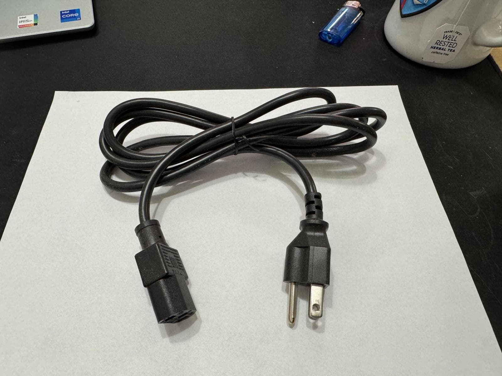 6FT POWER SUPPLY AC CORD CABLE - USED