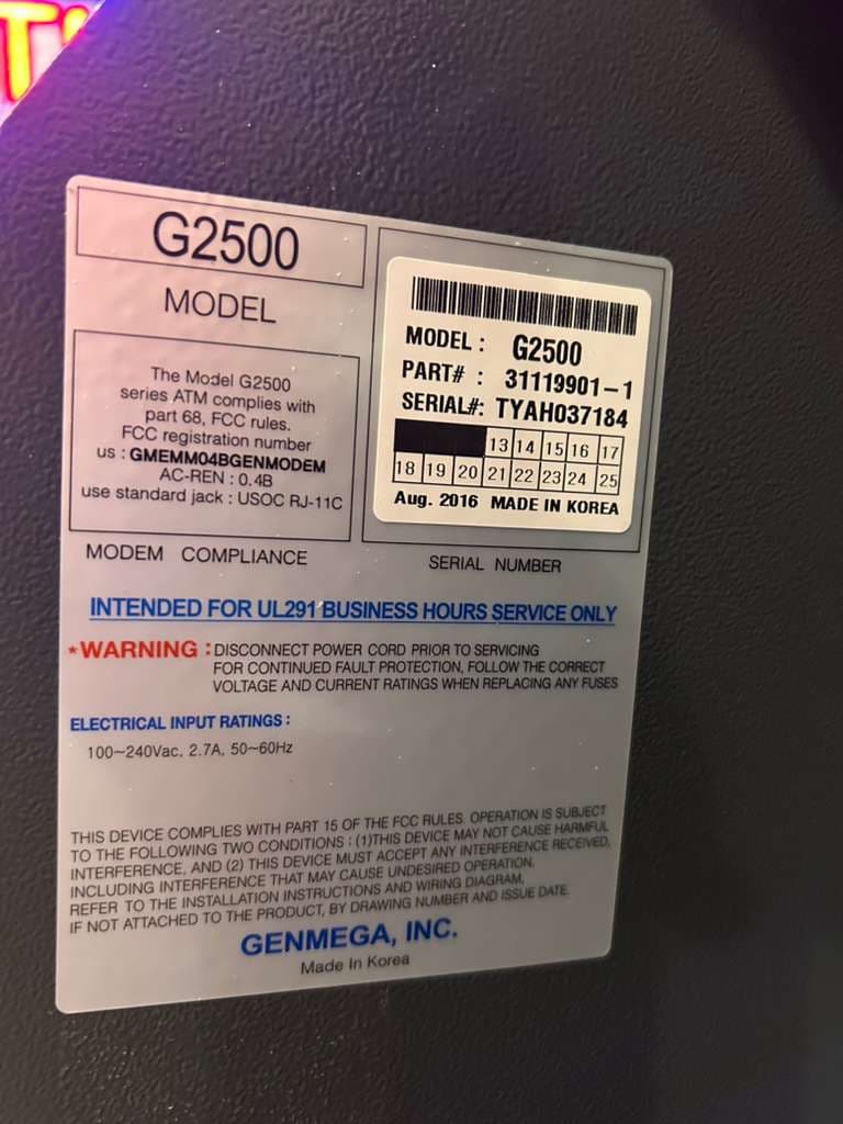 Genmega G2500 - 1k CDU with B3 keypad - 3 Months Warranty – (Buy Now Pay Later Available)